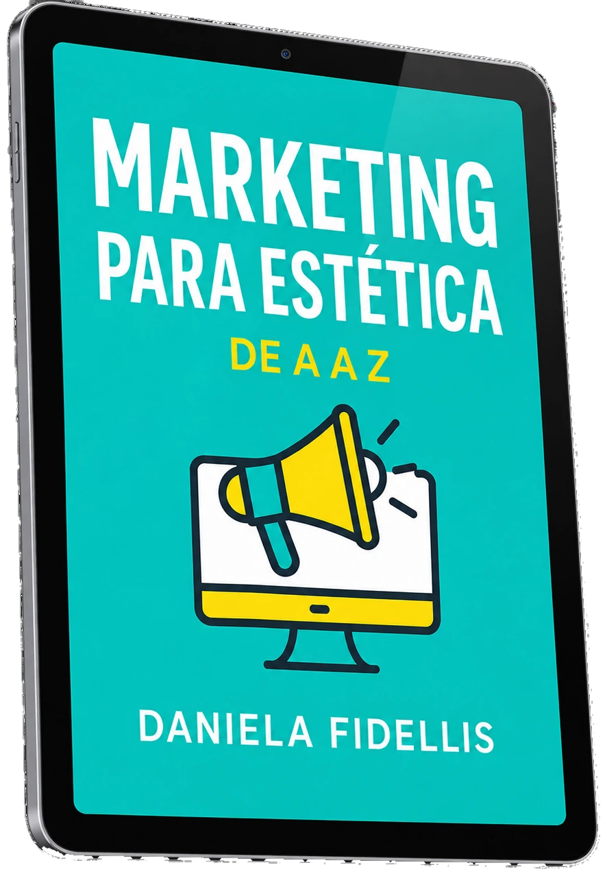 Capa do eBook Marketing que Vende na Estética, de Daniela Fidellis